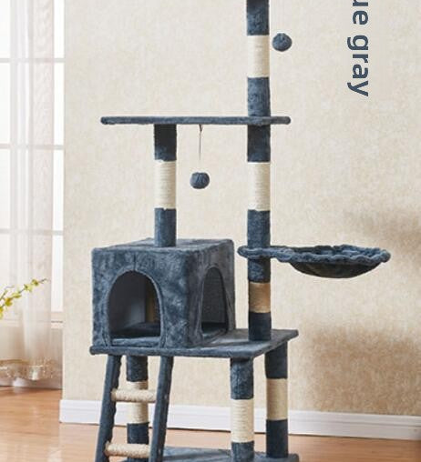 Ready-Made Velvet Cat Climbing Frame
