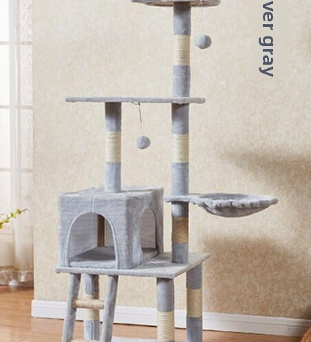 Ready-Made Velvet Cat Climbing Frame