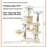 Ready-Made Velvet Cat Climbing Frame