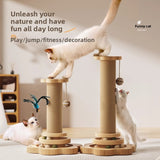 Vertical cat scratching post