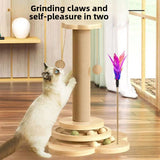 Vertical cat scratching post