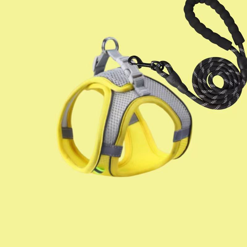 Adjustable Reflective Dog Harness Vest with Leash