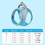 Adjustable Reflective Dog Harness Vest with Leash