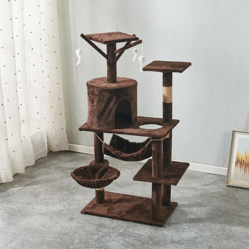 Ready-Made Velvet Cat Climbing Frame