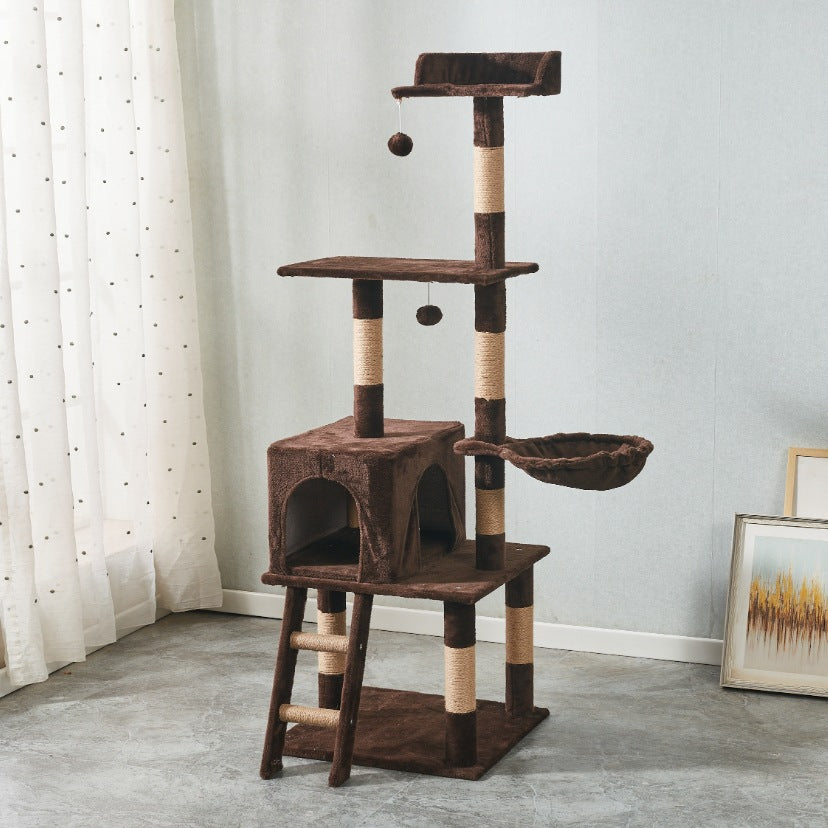 Ready-Made Velvet Cat Climbing Frame