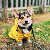British retro thick dog raincoat