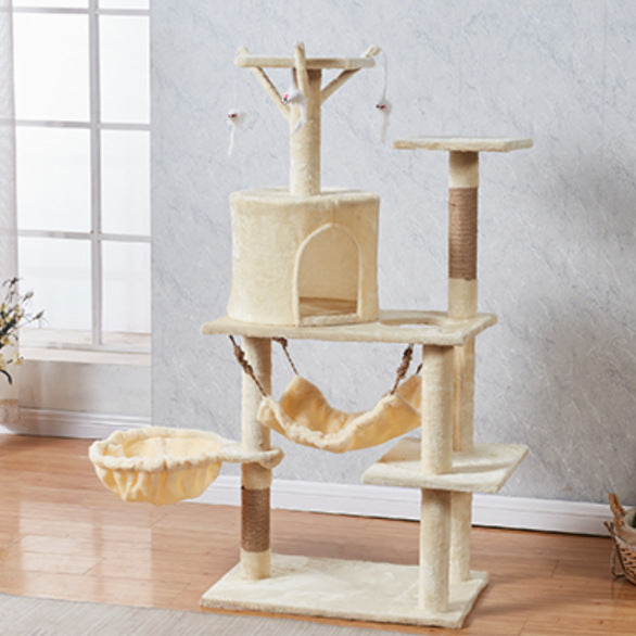 Ready-Made Velvet Cat Climbing Frame