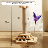 Vertical cat scratching post