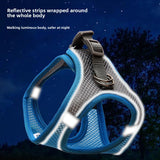 Adjustable Reflective Dog Harness Vest with Leash