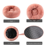 plush round pet kennel