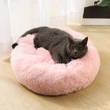 plush round pet kennel