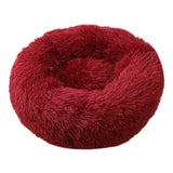 plush round pet kennel